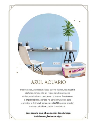 UNA CAPA TITAN AZUL AQUARIUS 4 lts 7305