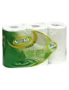 NICKY PAPEL WC 6 ROLLOS...