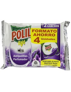 POLIL PERCHA LAVANDA 4 UNID.