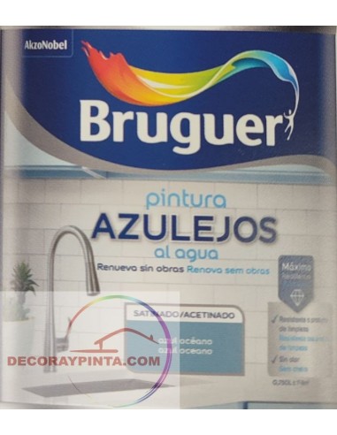 ESMALTE AZULEJOS AGUA SAT.GRIS...