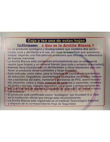 ARCILLA BLANCA LA FANTASTICA   500 GS 