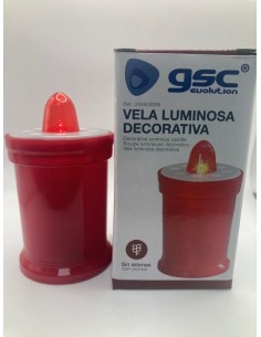 VELA LED ROJA LUZ PILA... 2