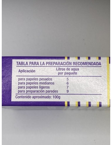 COLA GRENOBLE METIL CELULOSICA MORADA...