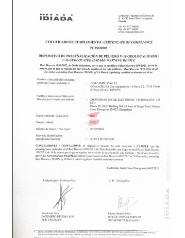 BALIZA EMERGENCIA V16 GEOLOCALIZABLE...